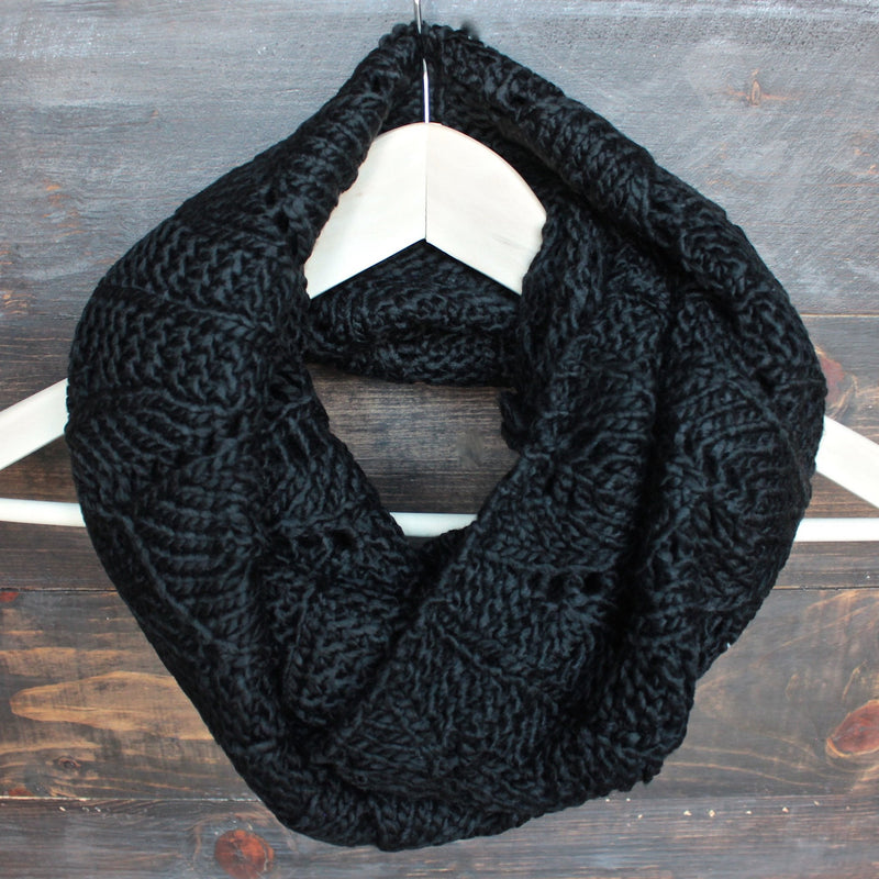 knit leaf pattern infinity scarf (more colors) - shophearts - 4