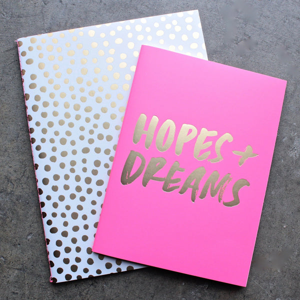 ban.do good ideas notebook set - petite party dot + hopes + dreams - shophearts - 1