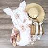 Reverse - Off the Shoulder Floral Romper