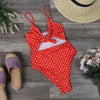 Final Sale - Reverse - Polka Dot One Piece Swim in Red/White