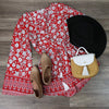 Reverse - Lola Romper in Red/Floral