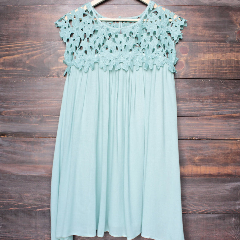 floral crochet lace cap sleeve summer dress (more colors) - shophearts - 5