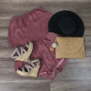 Reverse - Your Type Silky Strapless Romper in Mauve