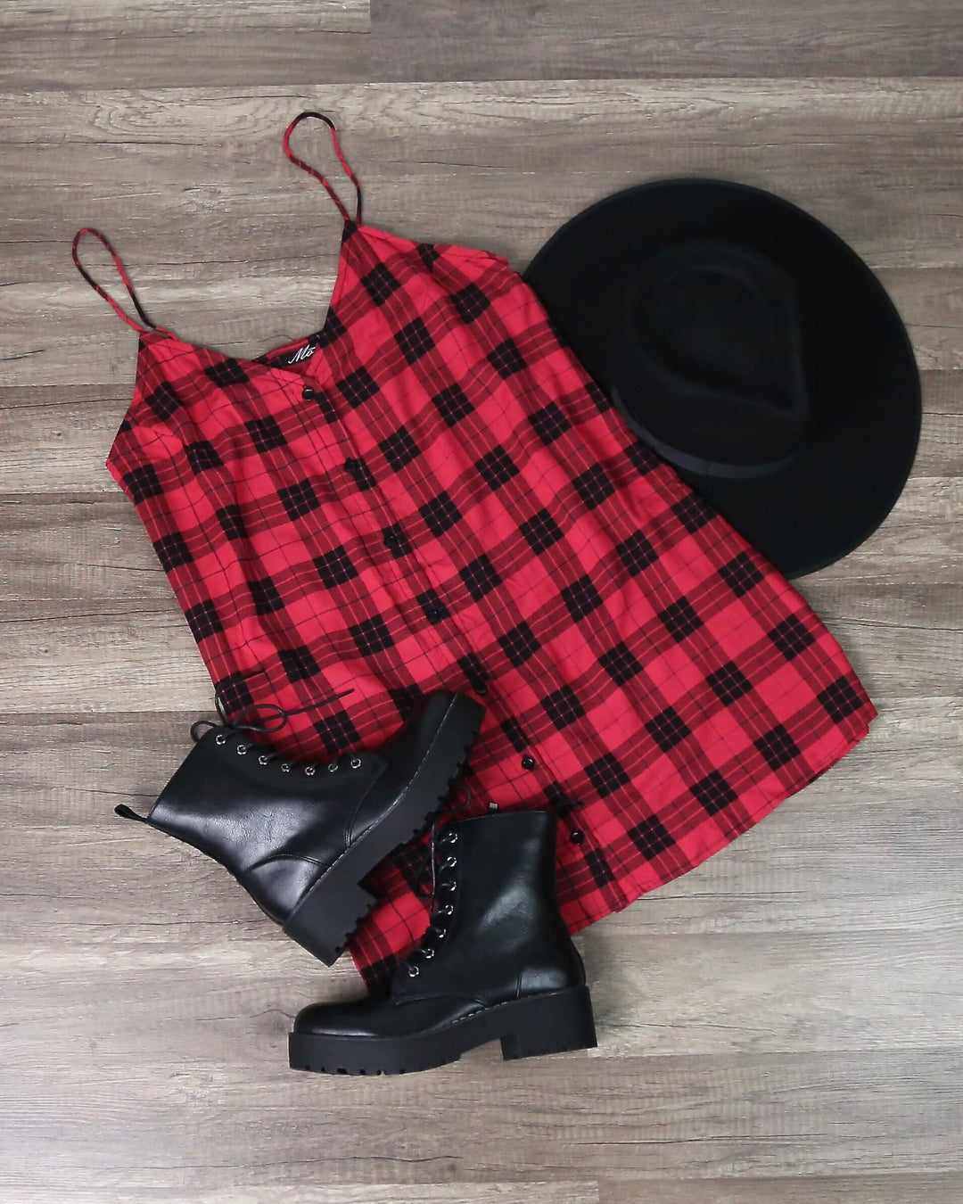 Motel Rocks Sanna Slip Dress in Winter Plaid Red Black Shop Hearts Motel Rocks Sanna Slip Dress in Winter Plaid Red Black Shop Hearts