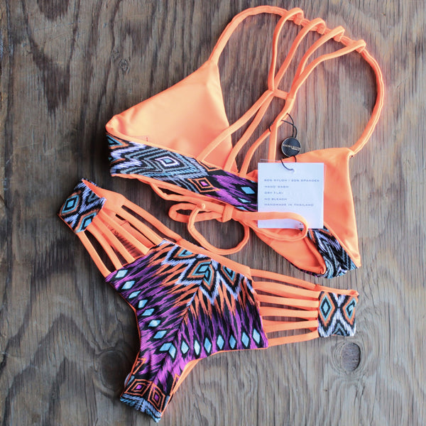 khongboon swimwear - nusco reversible brazilian-cut handmade bikini - shophearts - 2
