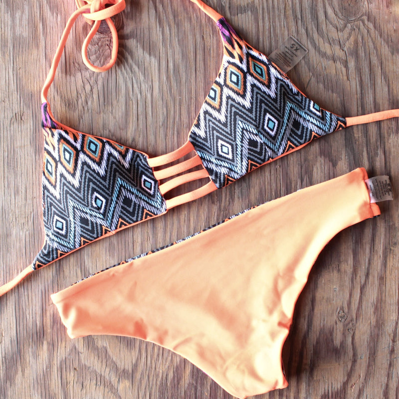 khongboon  swimwear - tabarca reversible full-cut handmade bikini - shophearts - 2