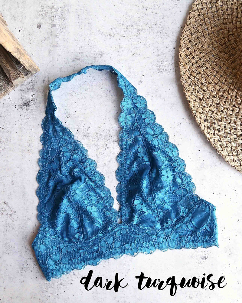 Free People - Intimately FP - Galloon Lace Halter Bralette in More Col –  Shop Hearts