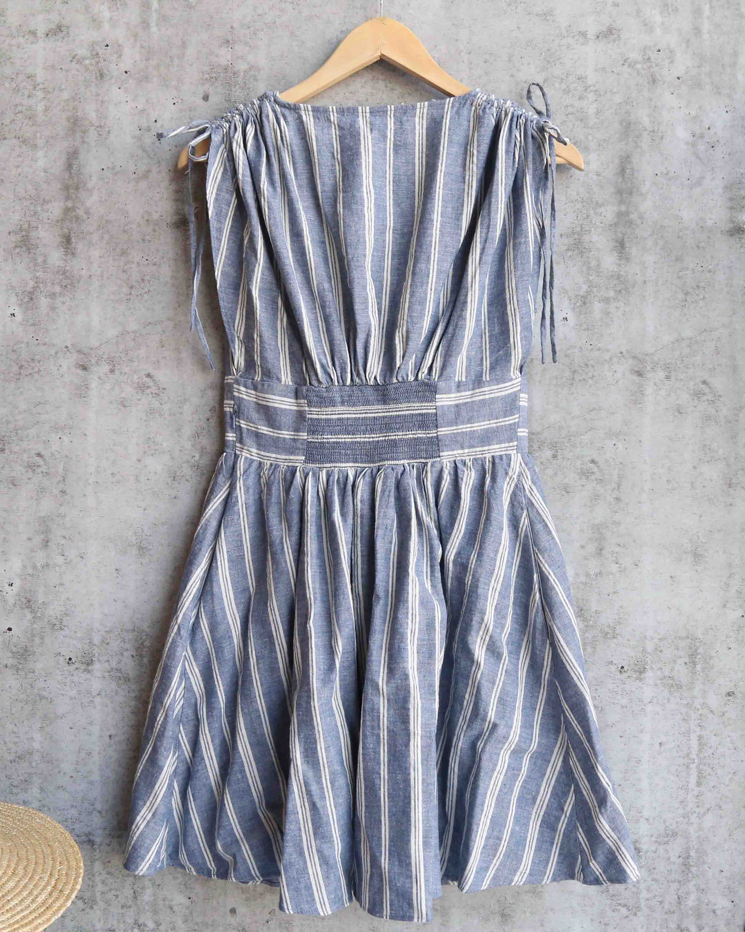 Free People - Roll The Dice Striped Mini Dress in Blue Shop Hearts Free People - Roll The Dice Striped Mini Dress in Blue Shop Hearts