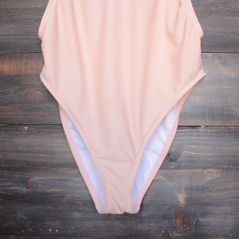 take a dip high-cut one piece swimsuit in blush - shophearts - 4