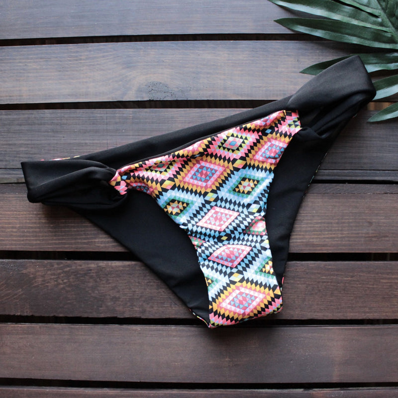 khongboon swimwear - reine handmade reversible full-cut halter bikini - shophearts - 4