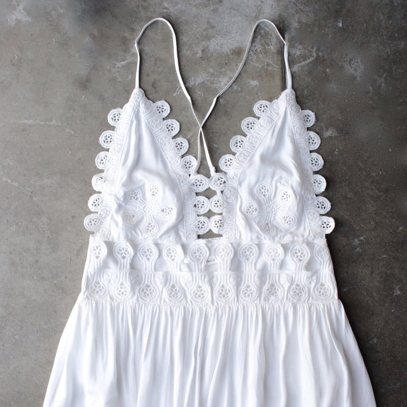 summer lace mini dress - coconut - shophearts - 3