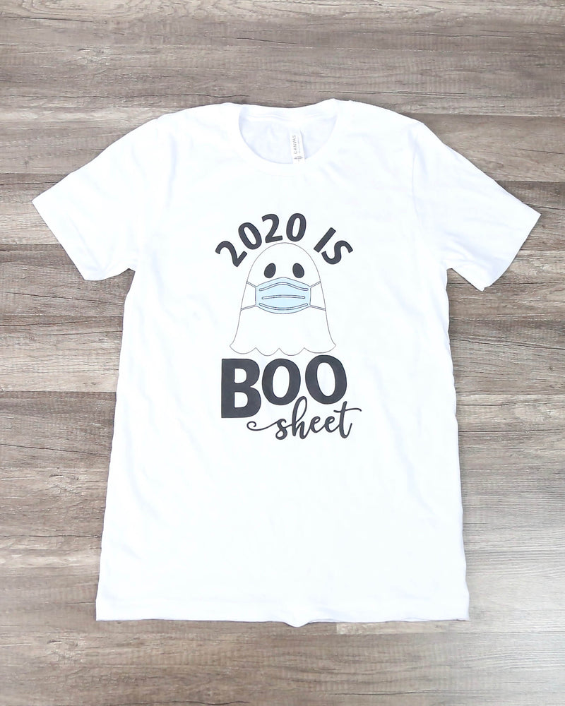 Distracted - 2020 is Boo Sheet Graphic Tee in White
