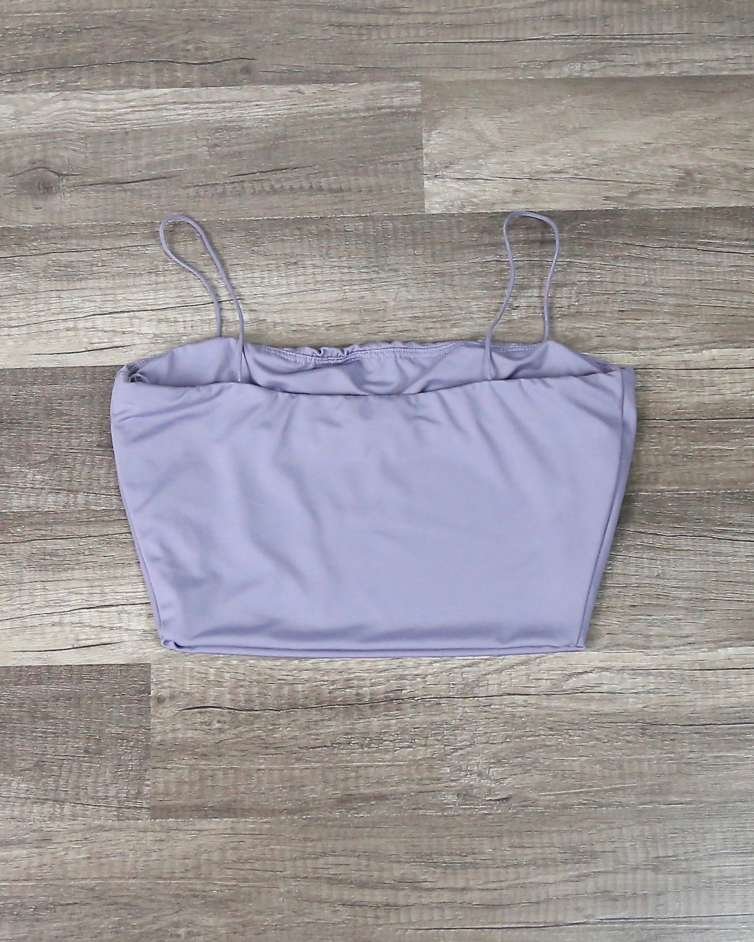Spaghetti Strap Tank Crop Top in Lavender – Shop Hearts
