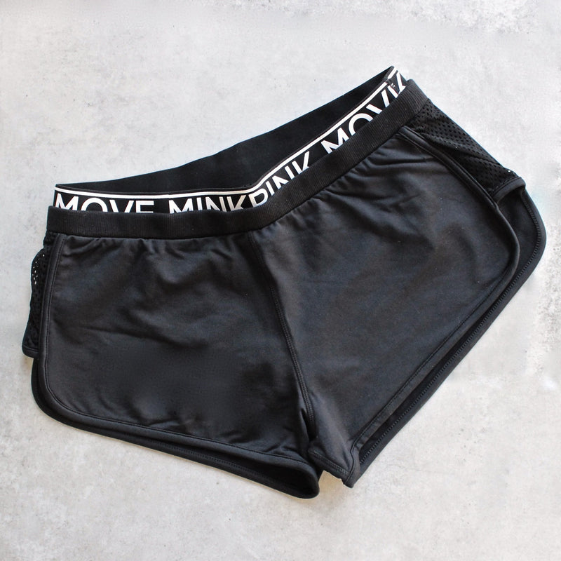 minkpink move - the dark side jogger shorts - black - shophearts - 2