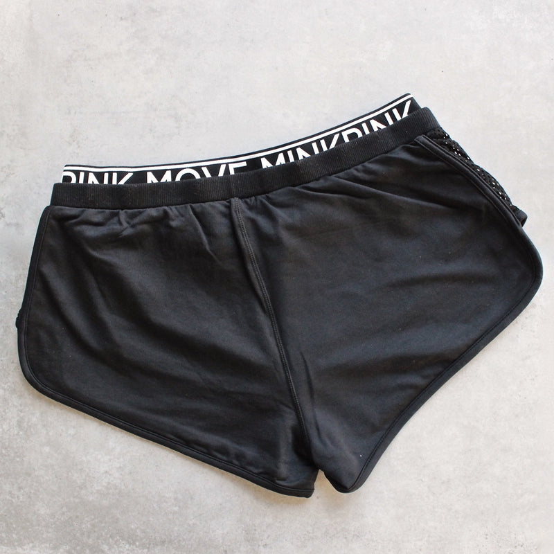 minkpink move - the dark side jogger shorts - black - shophearts - 3