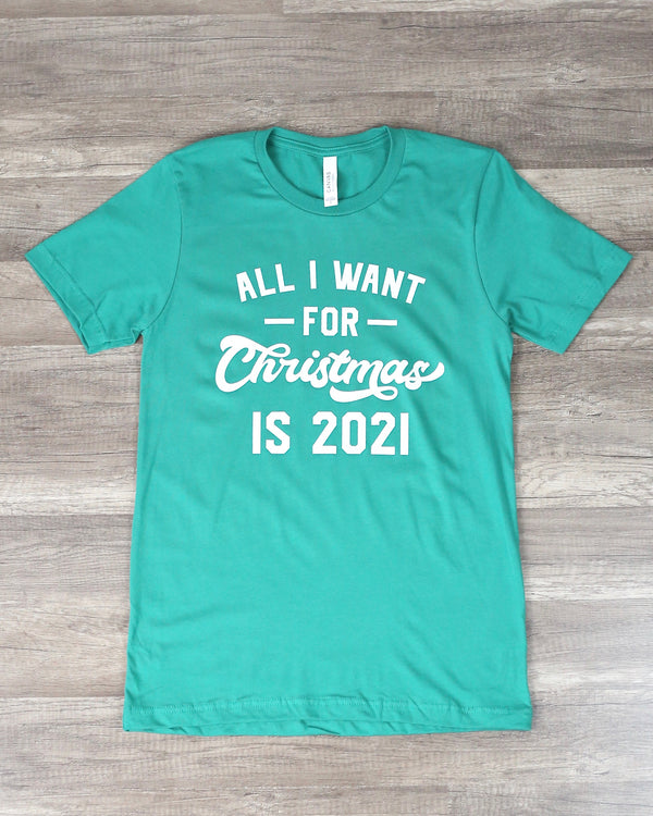 Distracted - All I Want For Christmas is 2021 in Green
