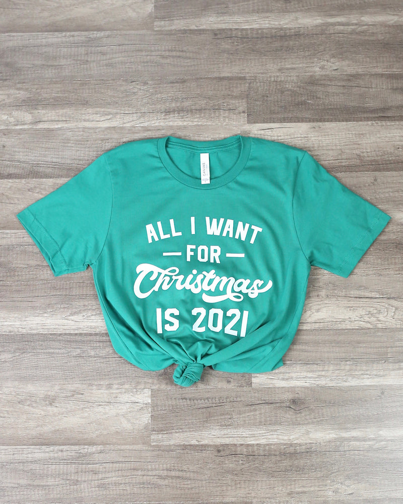 Distracted - All I Want For Christmas is 2021 in Green