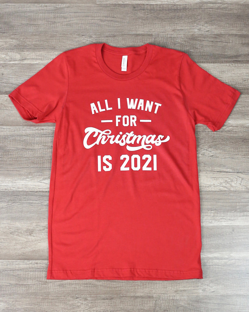 Distracted - All I Want For Christmas is 2021 in Red
