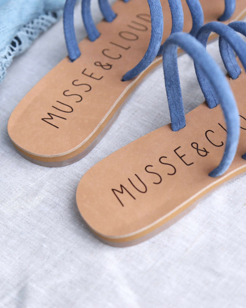 Musse & Cloud - Jazzy Slip On Sandals in Blue