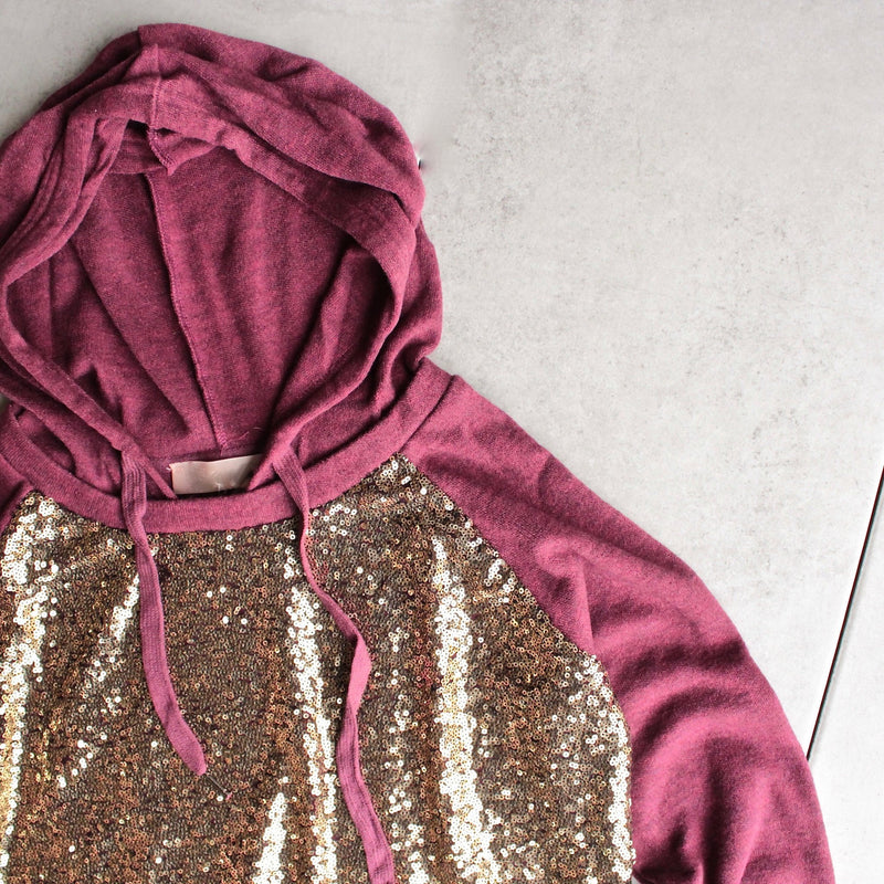all dolled up sequin hoodie - shophearts - 2