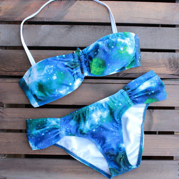blue galaxy print bikini - shophearts - 2
