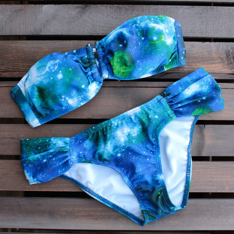 blue galaxy print bikini - shophearts - 1