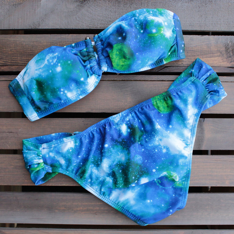blue galaxy print bikini - shophearts - 3