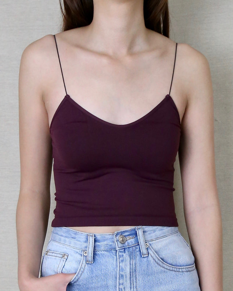 Sidney Skinny Strap Cropped Cami in More Colors