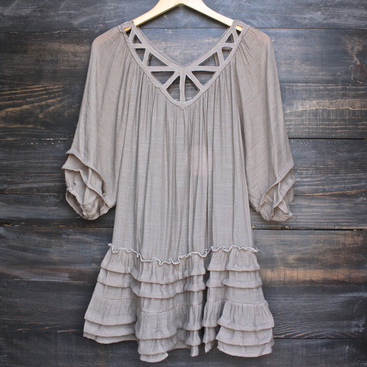 summertime sadness festival dress - taupe - shophearts
