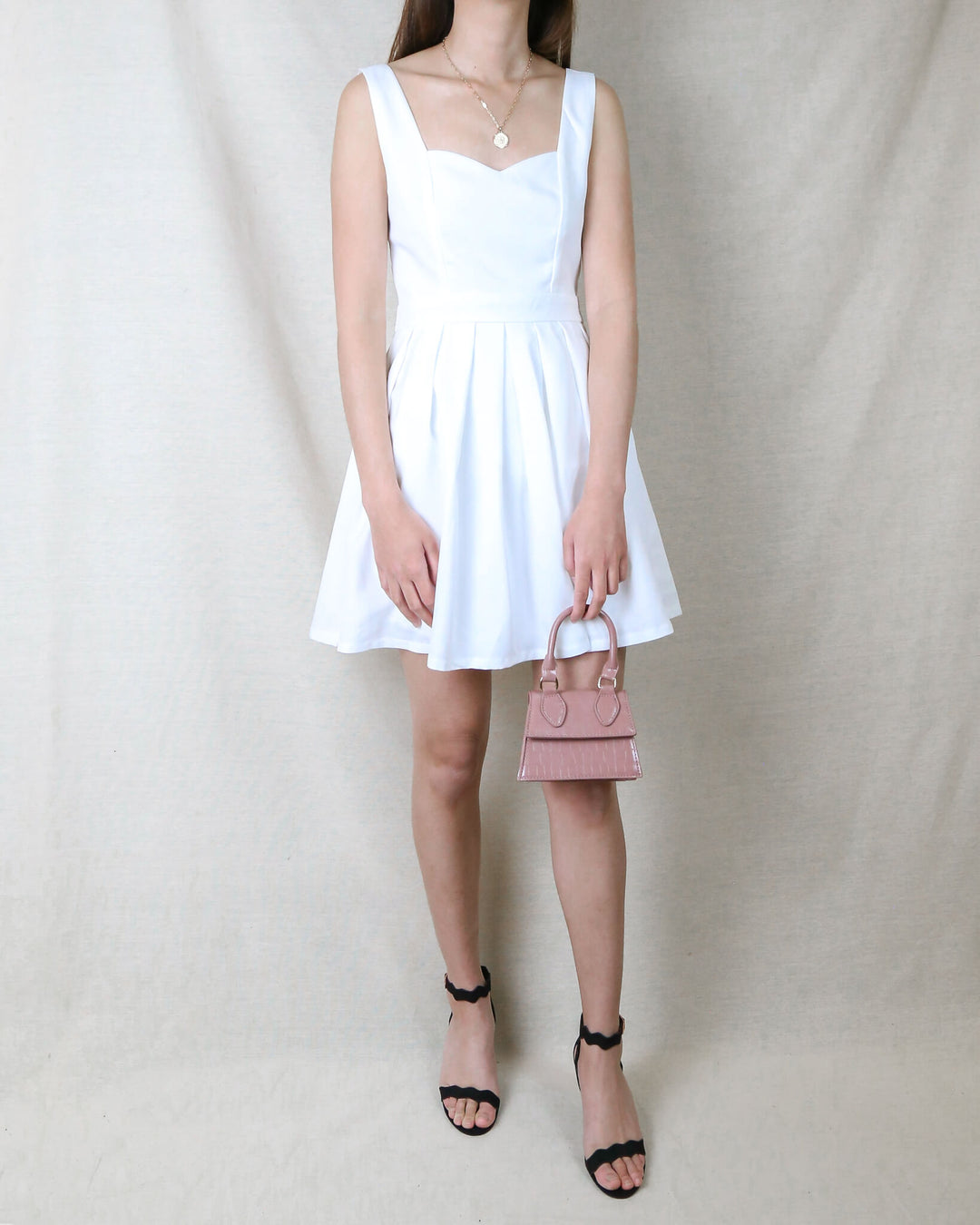 Heart Back Cut Out Dress in White | Perfect for Brides or Graduation Shop Hearts Heart Back Cut Out Dress in White | Perfect for Brides or Graduation Shop Hearts