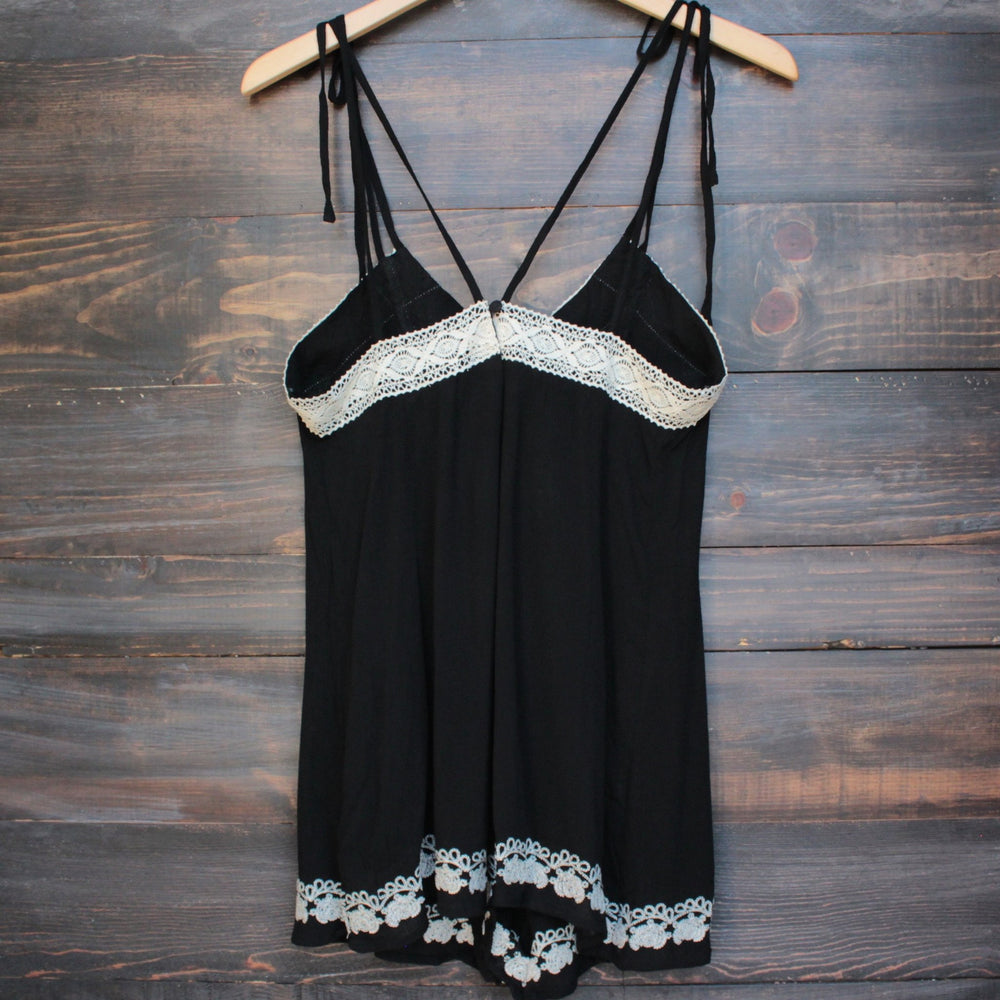 newport beach romper - black - shophearts - 2