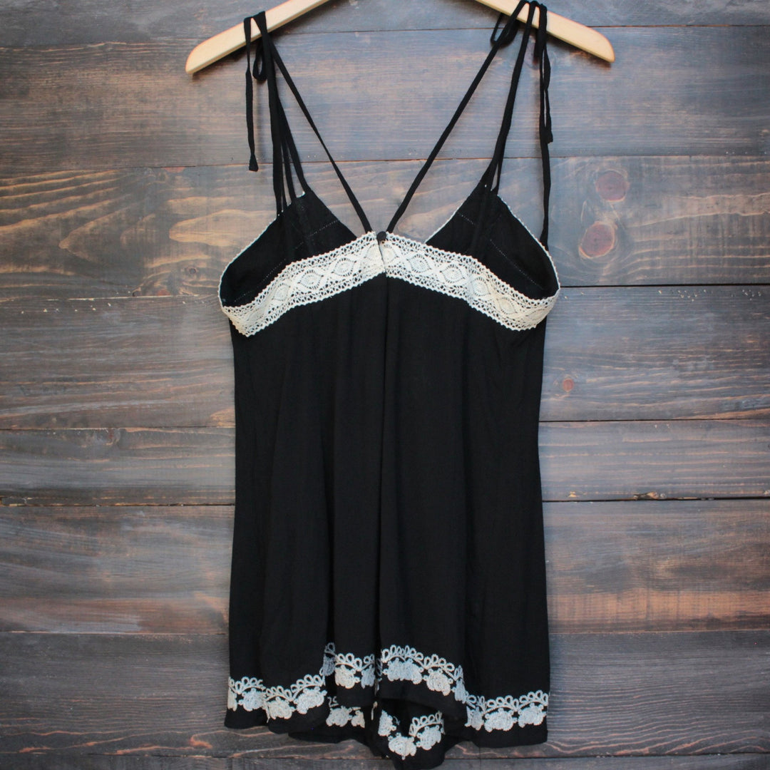 newport beach romper - black - shophearts - 2