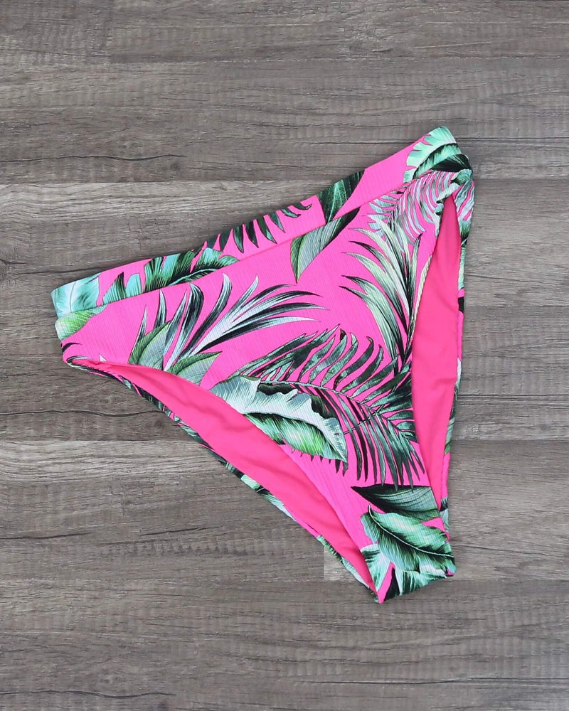 Tropical Fusion High Waisted Bikini in Pink