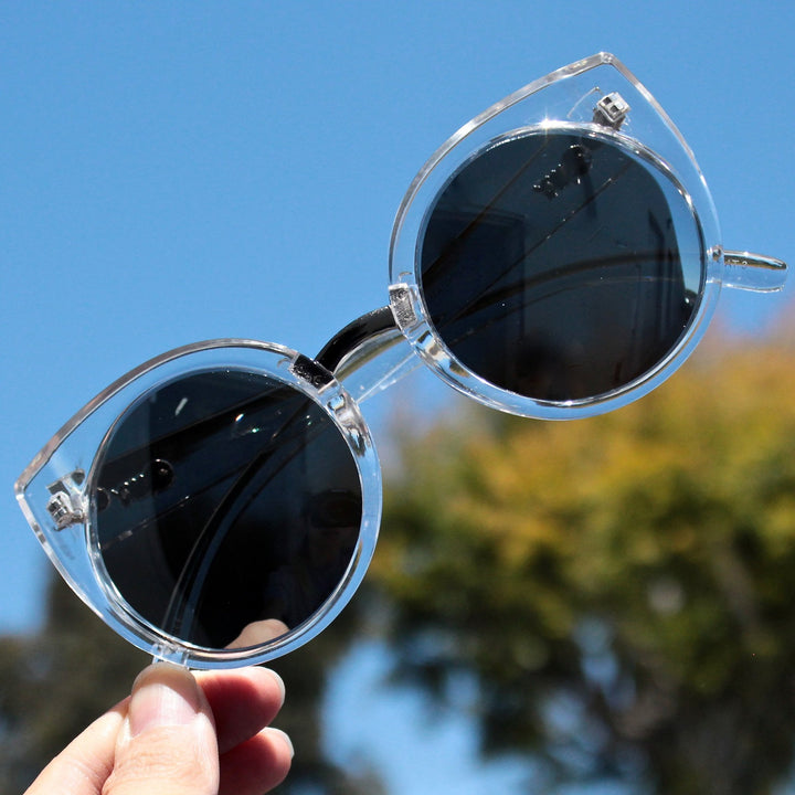 FINAL SALE - Quay China Doll sunglasses - clear - shophearts - 2