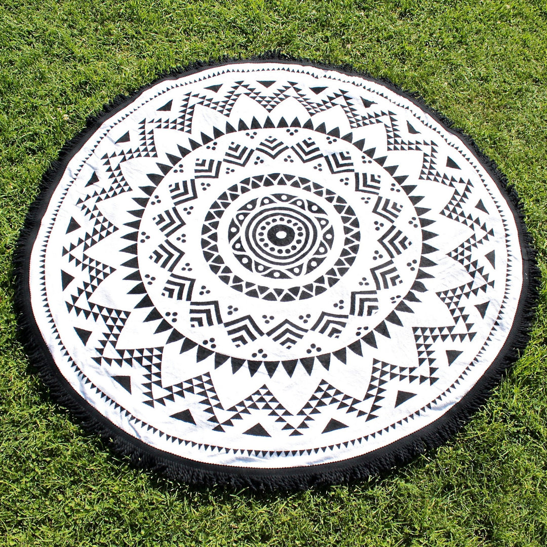 ohana round beach towel (roundie) - shophearts - 1