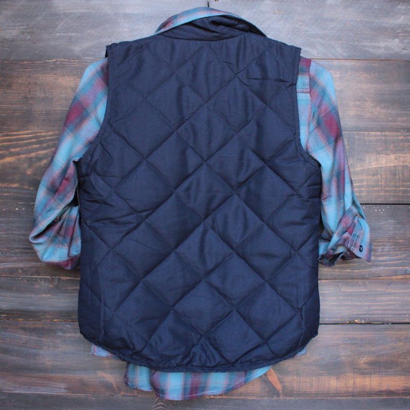city strut quilted puffer vest - navy - shophearts - 5