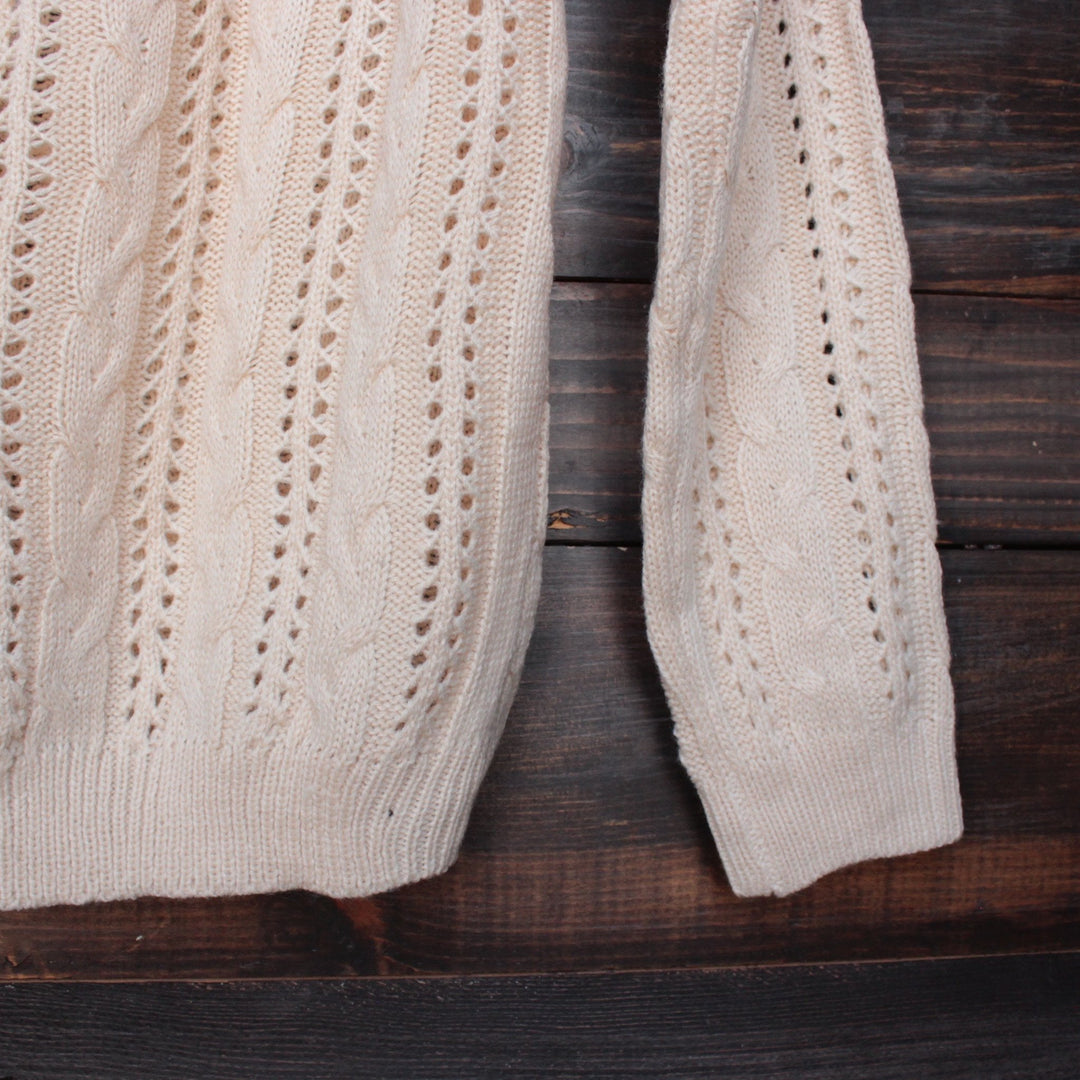 heart cut out sweater in beige by reverse - shophearts - 5