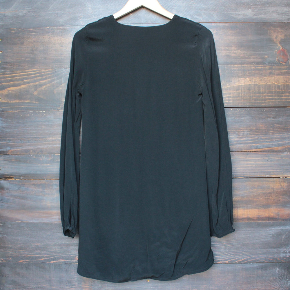 backstage front lace up dress in black - shophearts - 2