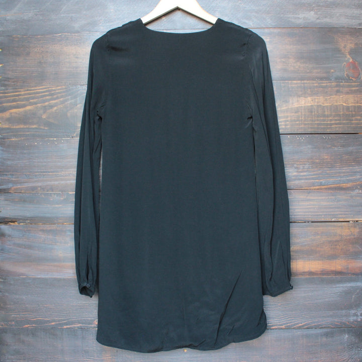 backstage front lace up dress in black - shophearts - 2