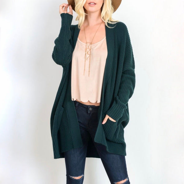 Southern Comfort Open Knit Cardigan in Teal