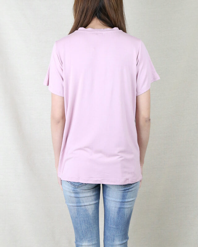 Lace Up Front T-Shirt in More Colors