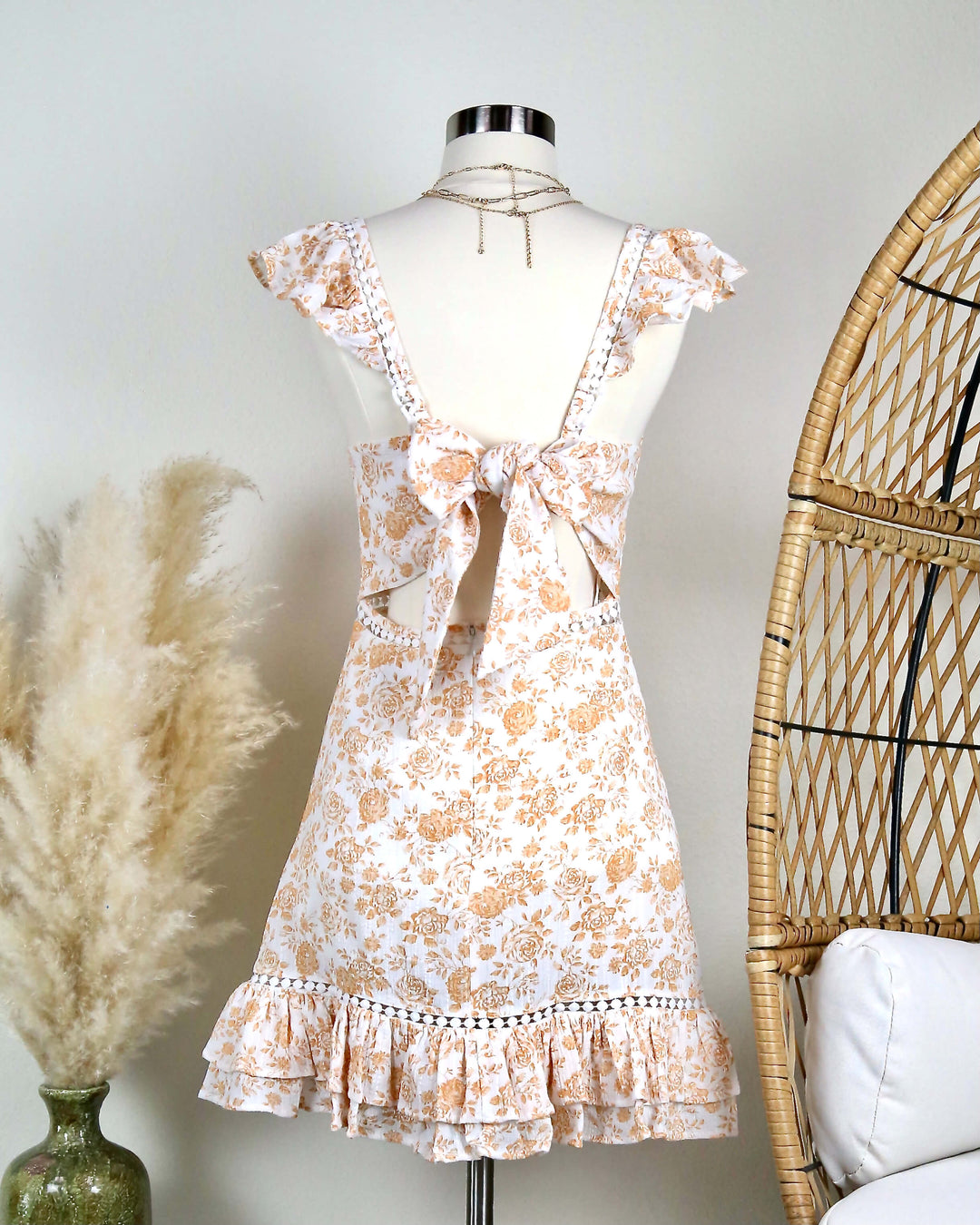 MINKPINK - Kiss the Stars Mini Dress in Golden Shop Hearts MINKPINK - Kiss the Stars Mini Dress in Golden Shop Hearts