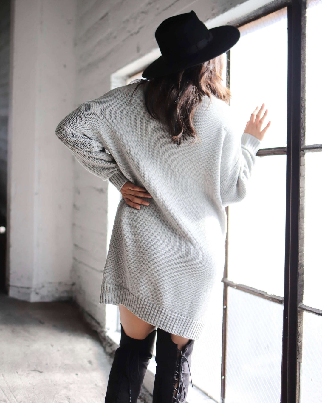 Final Sale - MINKPINK - Janine Cable Knit Jumper Dress - Grey Marle Shop Hearts Final Sale - MINKPINK - Janine Cable Knit Jumper Dress - Grey Marle Shop Hearts