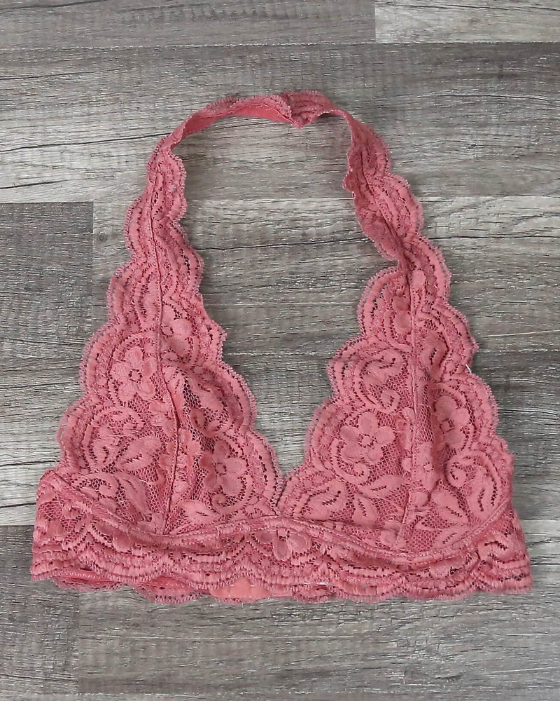 Magic Hour Halter Lace Bralette in More Colors