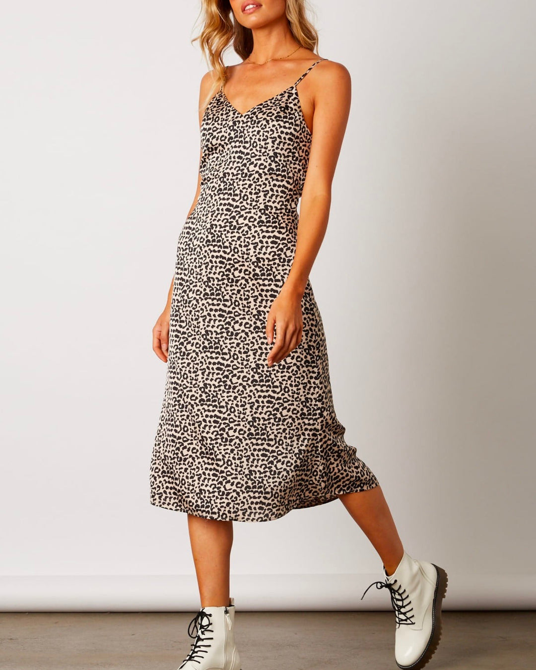 cotton candy la dress Cotton Candy LA - Midi Dress with Strappy Low Cut Back