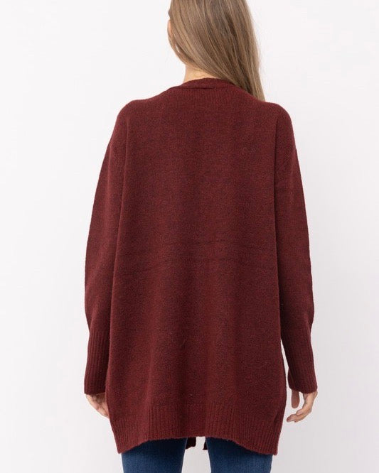 Mossy Style Long Open Front Cardigan in More Colors