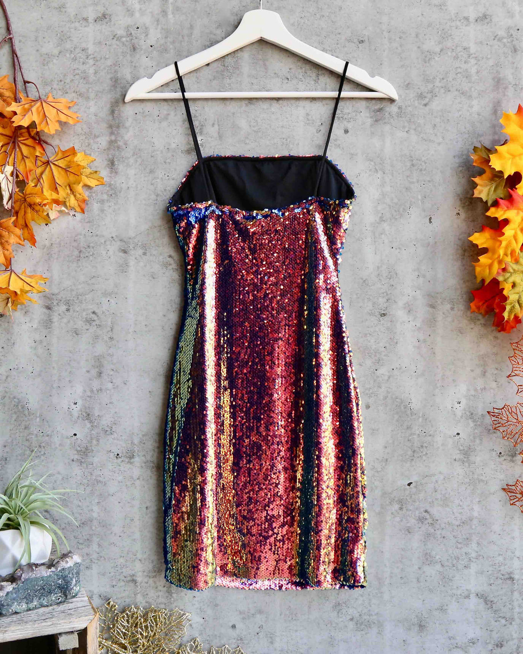 sequin fruit dress Multicolor Sequin Halter Mini Dress for Vacation Party Canary Houze