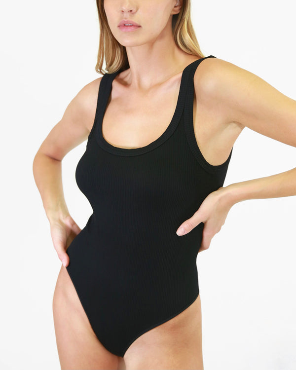 Ribbed Scroop Neck & Back Bodysuit in More Colors