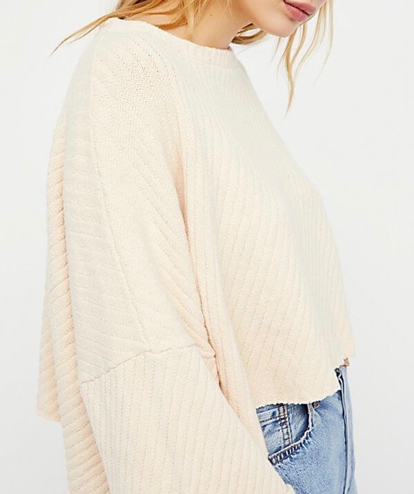 Free People - I Can't Wait Sweater in Cream