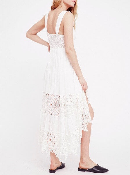 Free People - Caught Your Eye Gauzy Maxi Dress in White